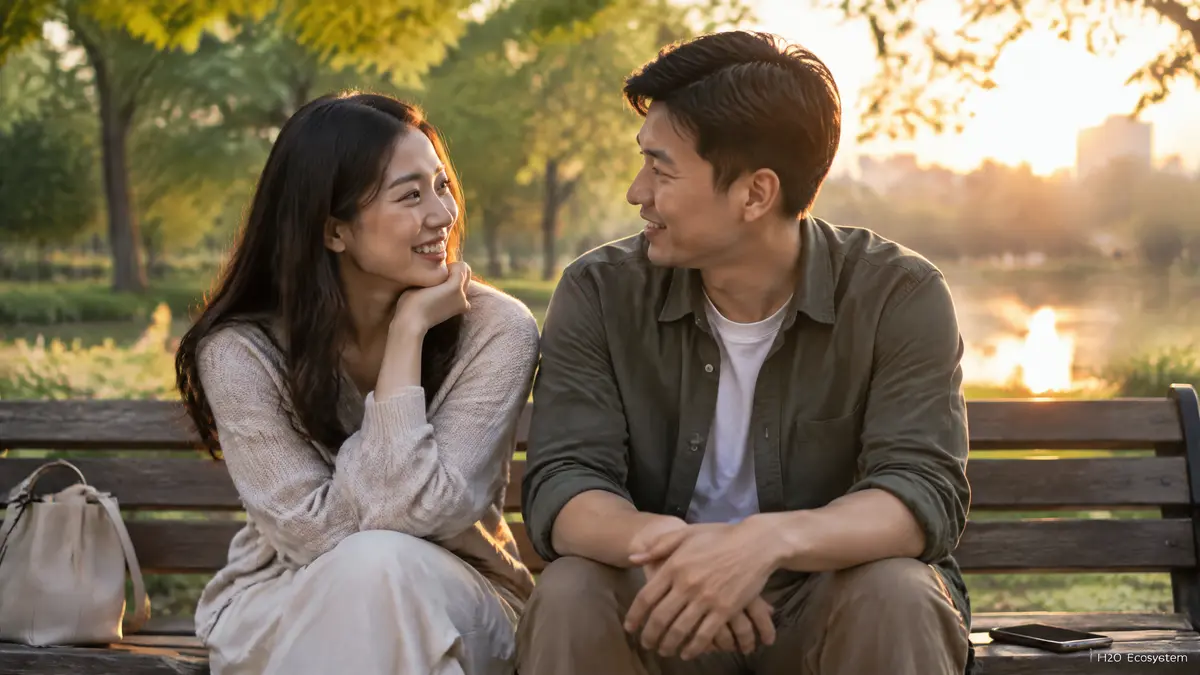 asian-couple-park-bench-phone-away-h2o-option-b.png